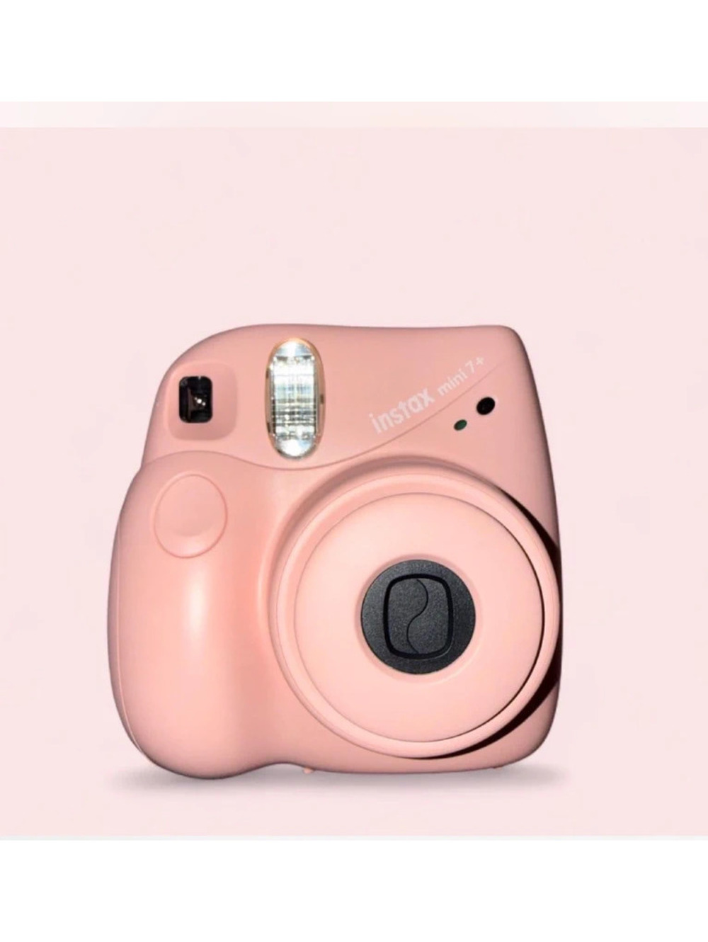 Fujifilm Instax Mini 7+ camera in light pink